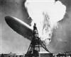(HINDENBURG) Group of 3 photographs of the Hindenburg explosion, one with an original collage featuring a photographer shooting the bla